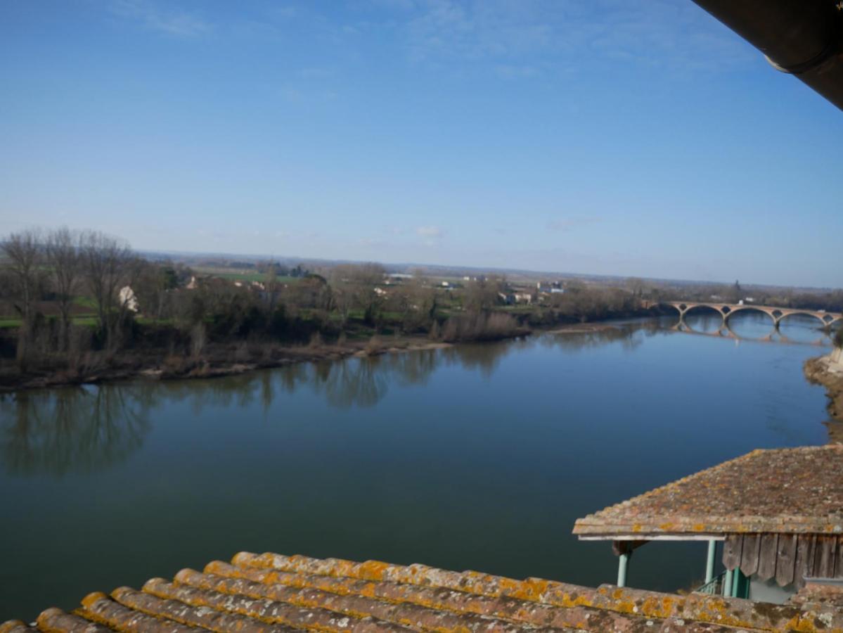 Hotel Restaurant Cote Garonne Le Balcon Des Dames - Tonneins Fauillet Marmande - Vue Panoramique Bord De Garonne Chambres Climatisees Dış mekan fotoğraf