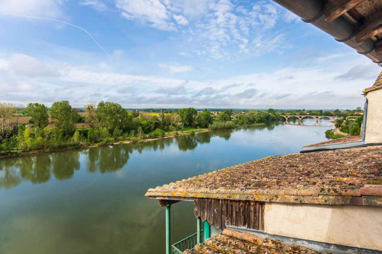 Hotel Restaurant Cote Garonne Le Balcon Des Dames - Tonneins Fauillet Marmande - Vue Panoramique Bord De Garonne Chambres Climatisees Dış mekan fotoğraf