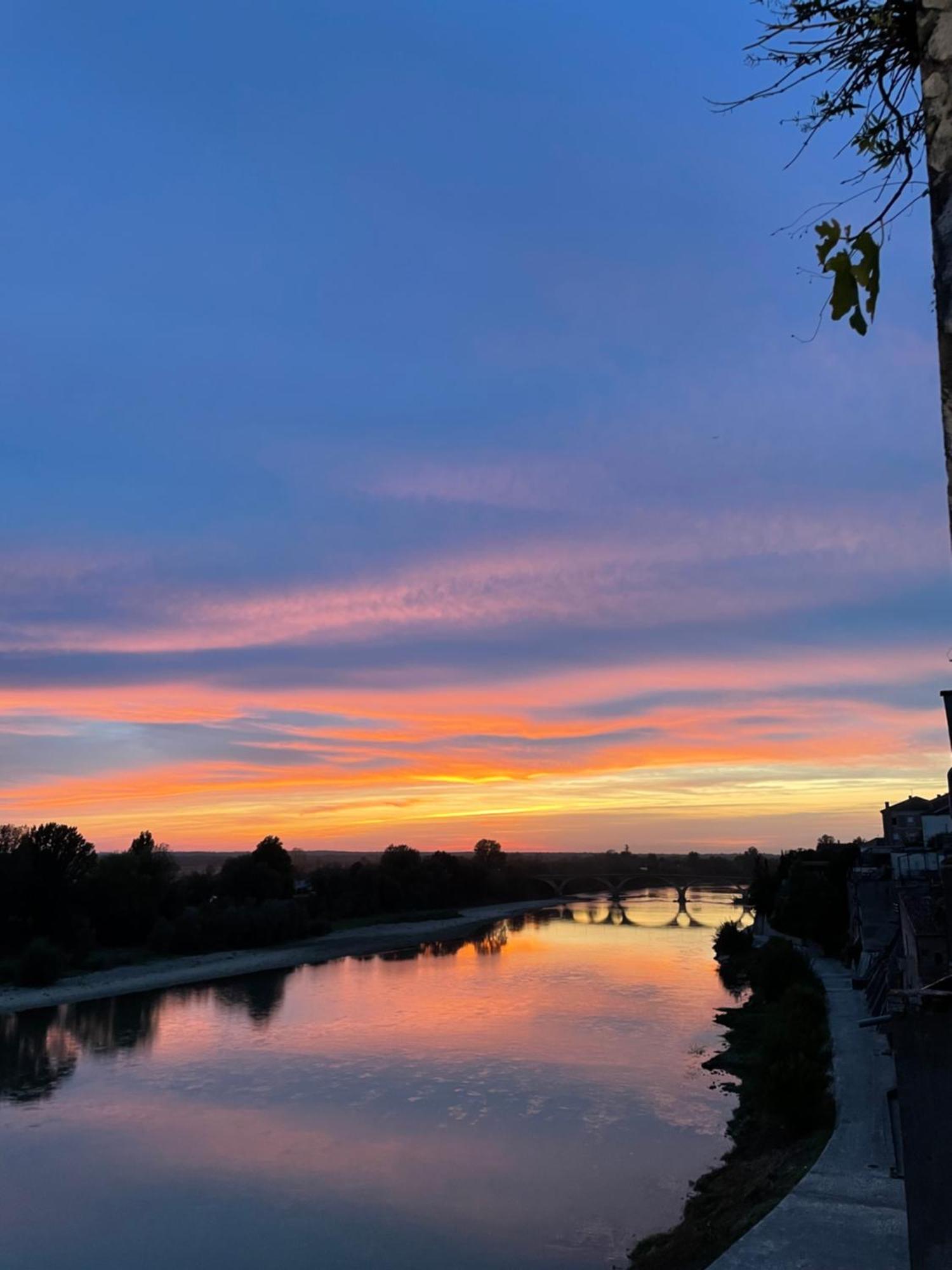 Hotel Restaurant Cote Garonne Le Balcon Des Dames - Tonneins Fauillet Marmande - Vue Panoramique Bord De Garonne Chambres Climatisees Dış mekan fotoğraf